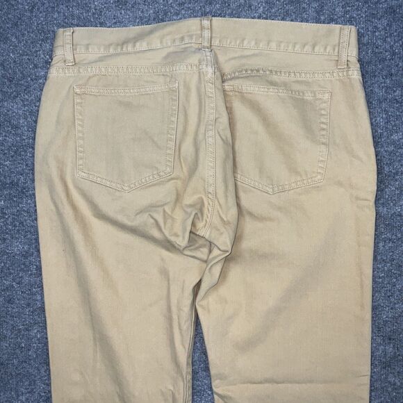 J.CREW Jeans Mens Size 36 Tan Denim THE DRIGGS Straight - Picture 9 of 11